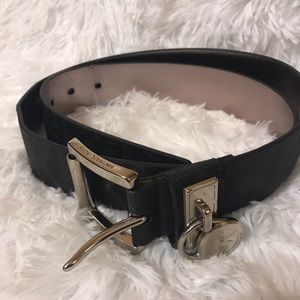 Michael Kors Monogram with Gold Lock Belt